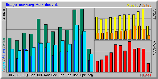 Usage summary for dse.nl